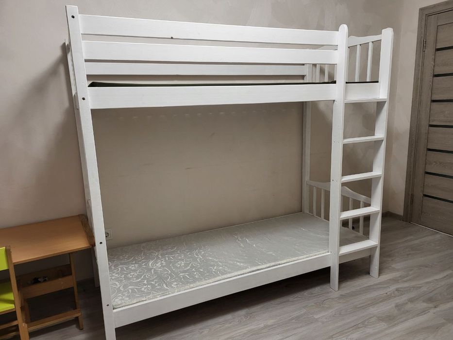 Двоповерхове дерев'яне ліжечко 190×80 см