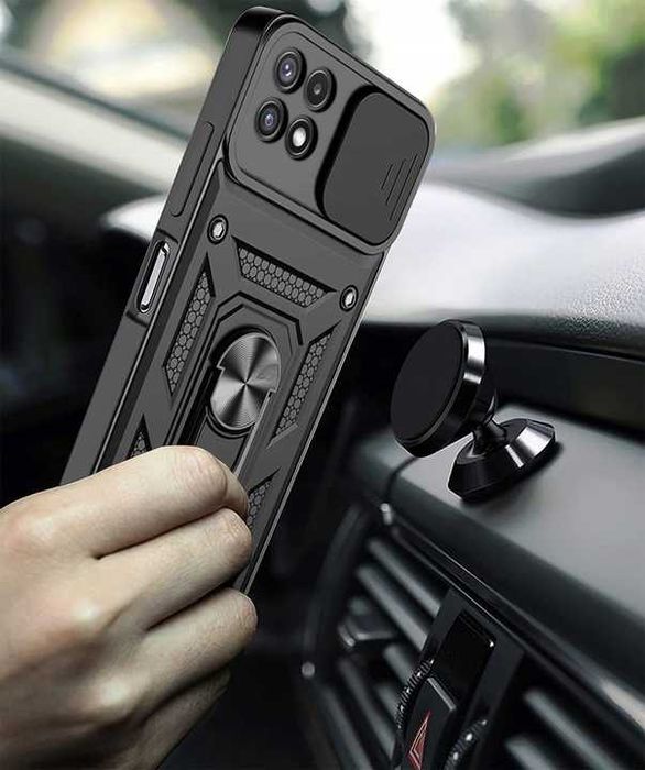 Etui Pancerne do Samsung Galaxy A22 5G + 3x Szkło Hartowane