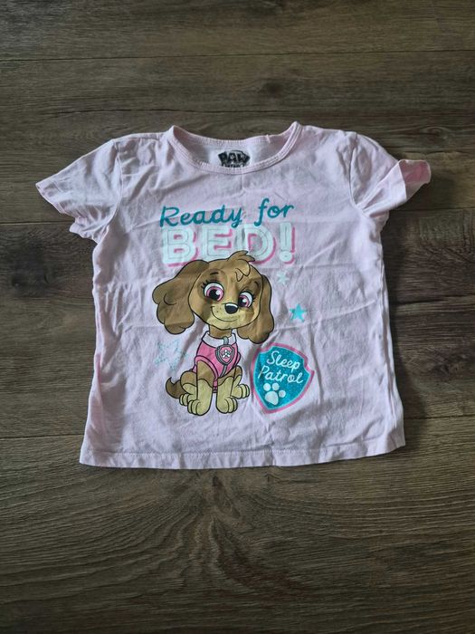 Bluzka na krótki rękaw od piżamy Psi Patrol Sinsay rozmiar 116