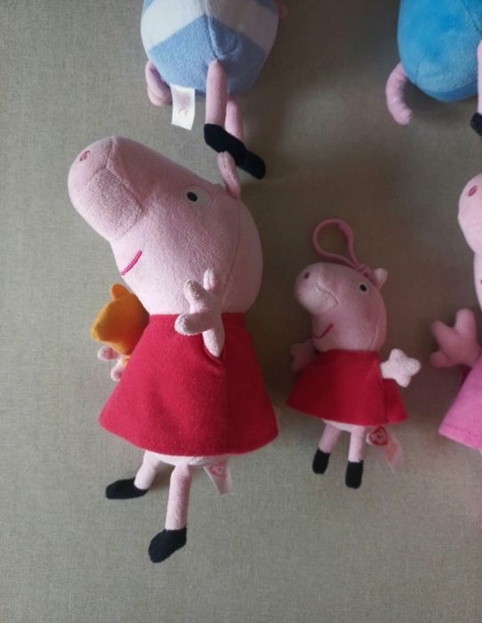 Swinka Peppa George 5 x maskotki brelok