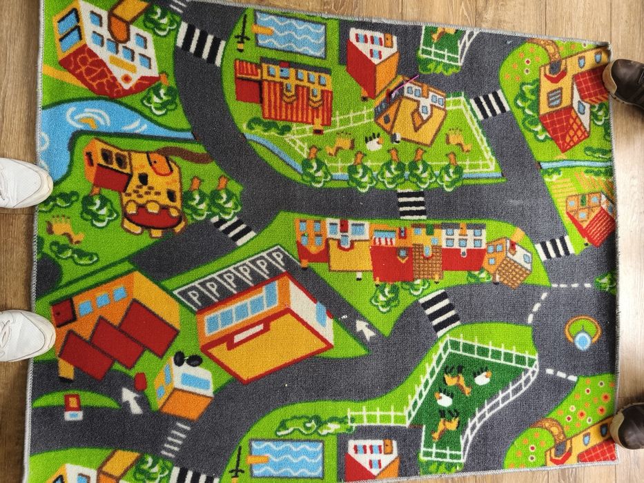 Dziecięcy dywan miasteczko 150/120