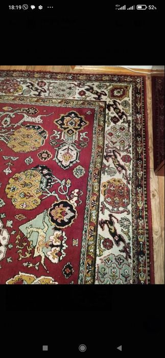 Продам ковёр производство СССР 3 x 4. Шерсть плотный ворс высокий.