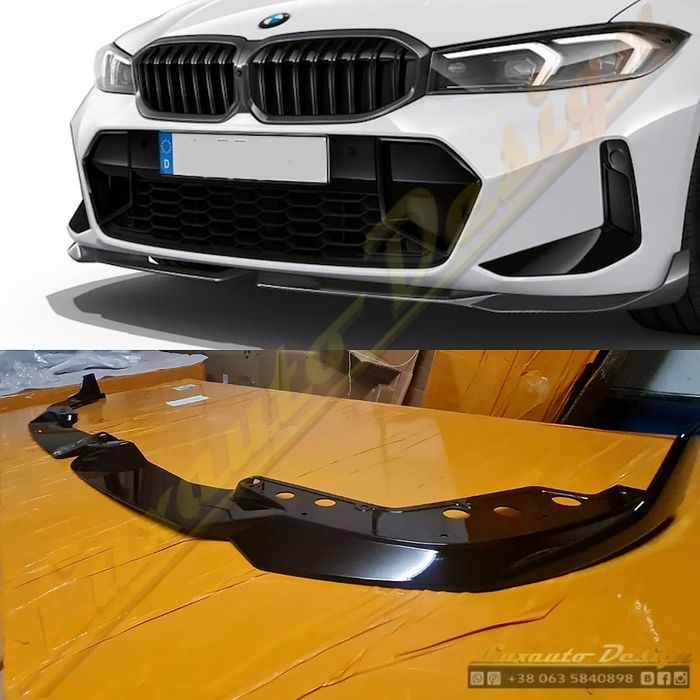 Губа M performance для BMW 3 G20 М пакет LCI сплиттер накладка бампер