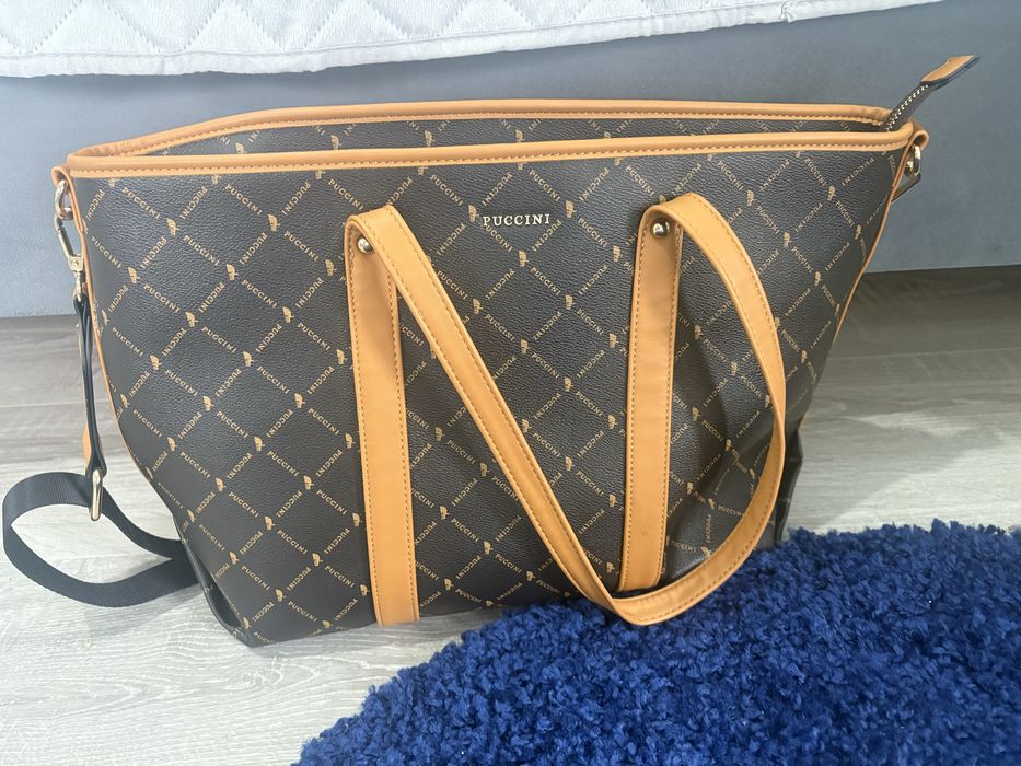 Shopper Puccini monogram rudy braz stan idealny