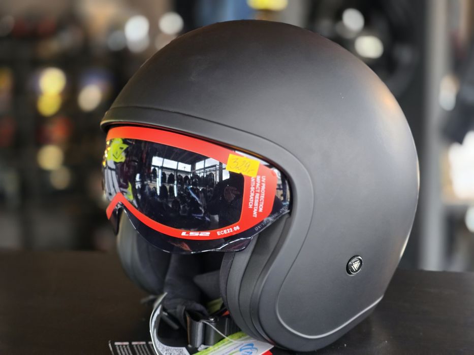 Kask otwarty z blendą czarny mat ls2 spitfire rozm. Xl