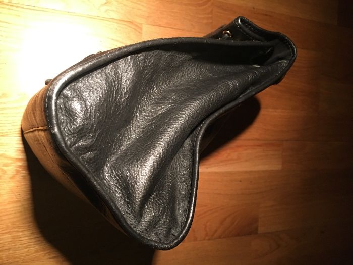 Mala de senhora em pele, azul escura, Spazio Team, Fitness Club