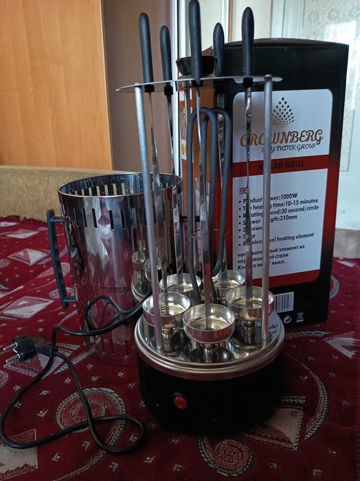 Шашличниця електрична Crownberg CB-7415