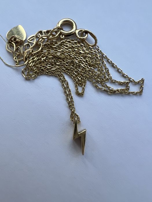 Золотая цепочка колье желтое золото 585 проба