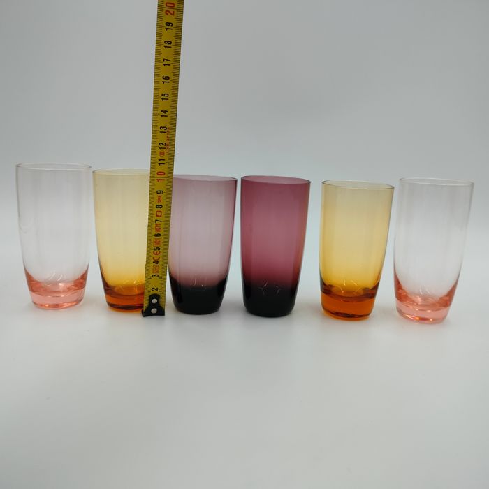 Szklanki Szklaneczki Literatki PRL Szklane