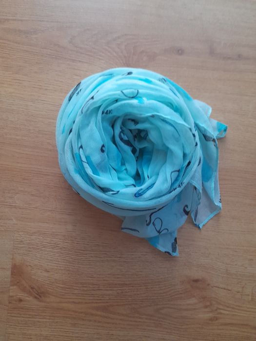 chustka szal pareo chusta apaszka miętowa