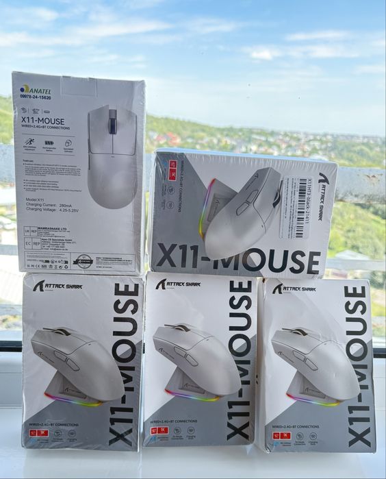 Нова Attack Shark X11 ігрова мишка безпровідна bluetooth блютуз