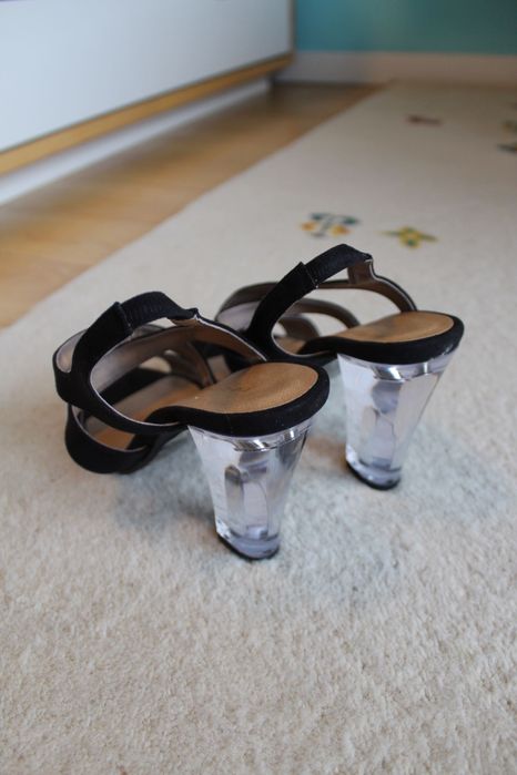 Sandálias salto alto pretas (38) La Redoute