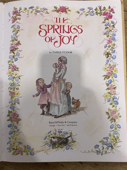 Livro "The Springs of Joy" - Tasha Tudor (Edição 1979)