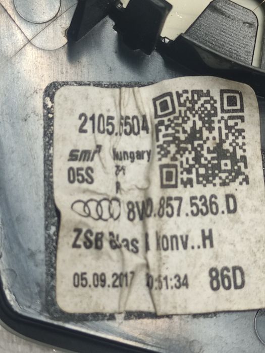 Дзеркало  вкладиш  для  Audi 4