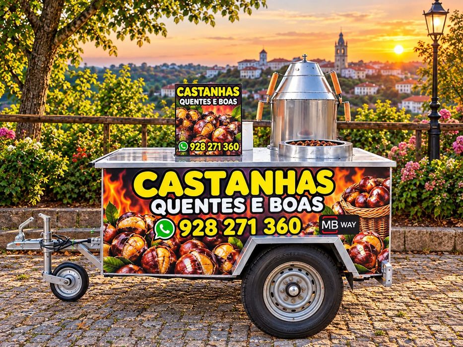 serviço de castanhas assadas