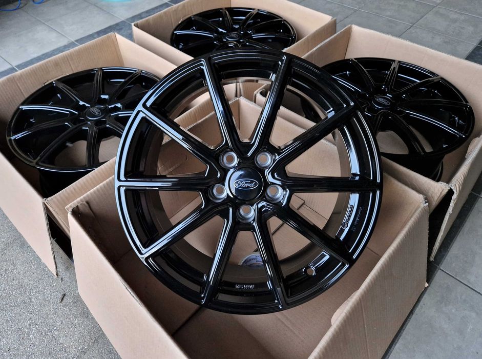 Alufelgi 17 5x108 Ford Mondeo Kuga C S-Max Focus Galaxy Edge Czarne 5#