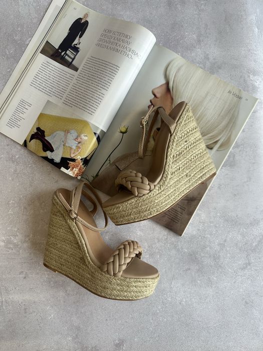 Женские босоножки на платформе/танкетке • Плетёные • Новые • 38–41