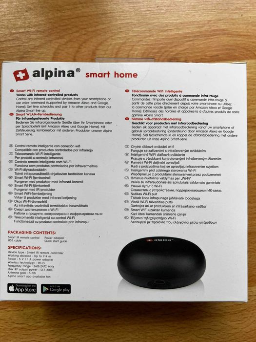 Pilot sterowania WiFi Alpina