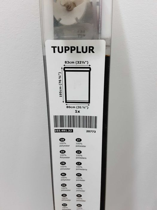 2 Cortinados/Estores de Rolo Blackout Tupplur Ikea (NOVOS!)