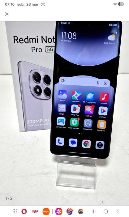ŁADNY Xiaomi REDMI note 14 pro 5g. Pamięć 8+4/256gb
