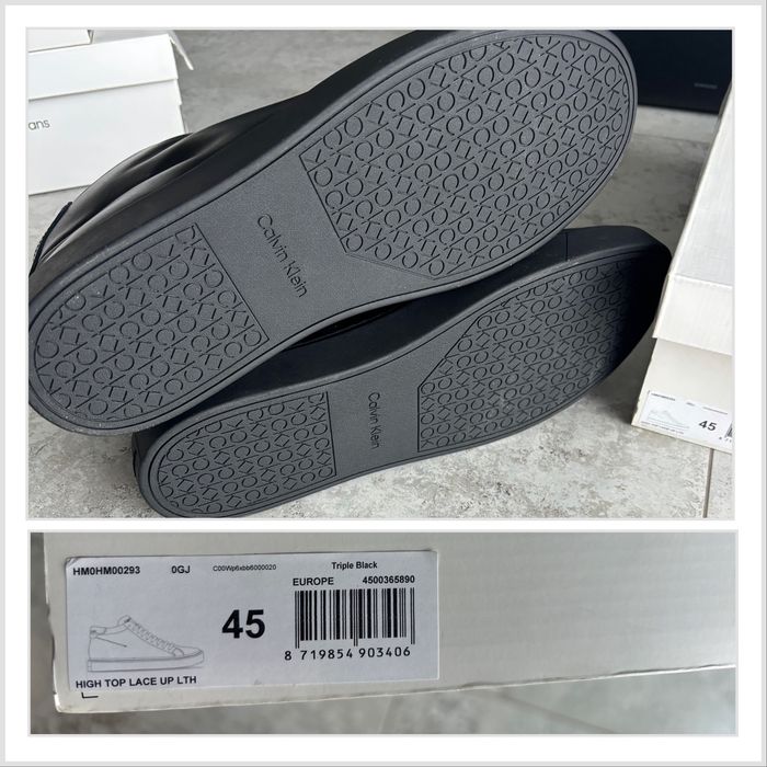 Чоловічі шкіряні черевики  Calvin Klein, розм 45 нові Мужские кожаные ботинки