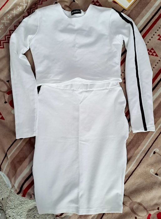 Piękny biały komplet na lato rozm. XS/S