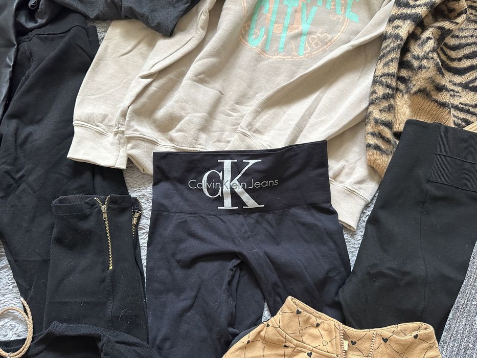 Zestaw ubran2 mix Zara Calvin Klein H&M Missguided sukienk bluza