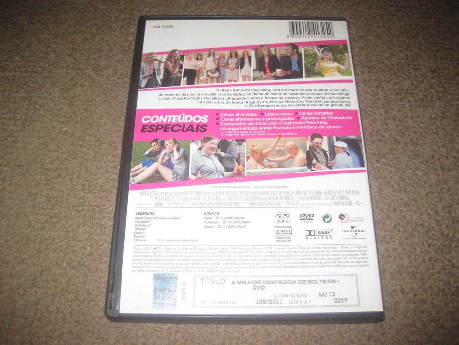 DVD "A Melhor Despedida de Solteira" com Melissa McCarthy
