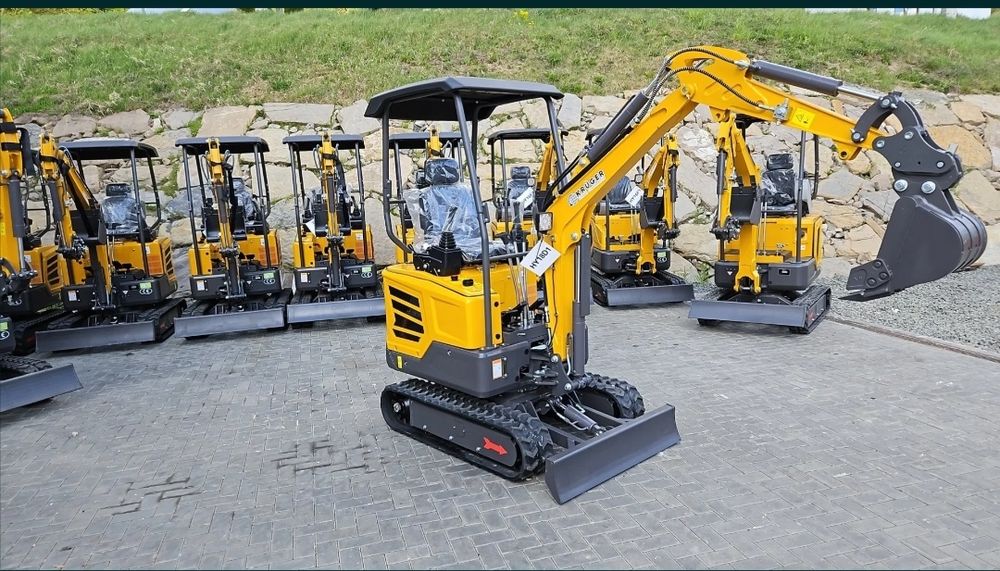 екскаватор KRÜGER XKW-18, двигун KUBOTA D-722 1.8 T