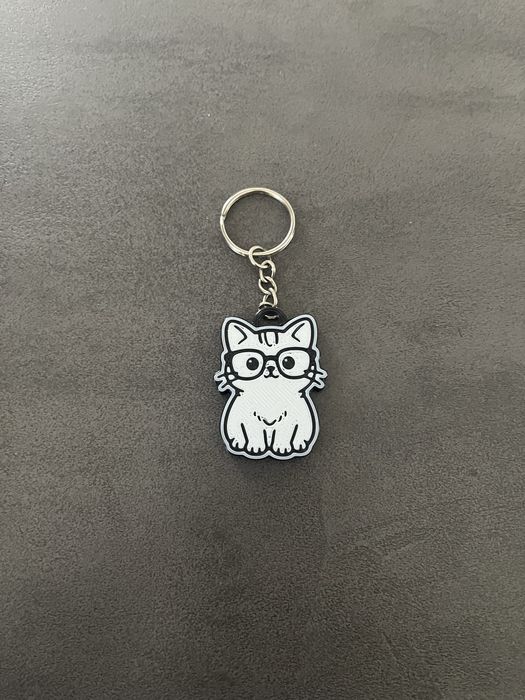 Chaveiro de gato nerd