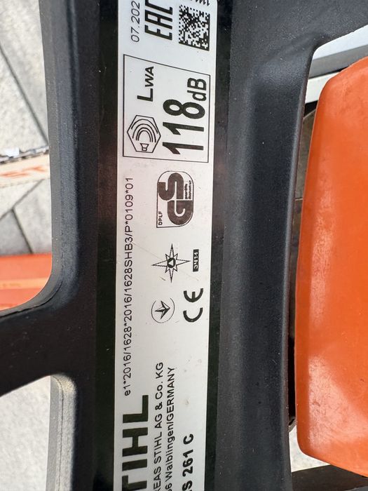 Sprzedam profesjonalna pila spalinowa Stihl MS 261 Moc 4.1KM