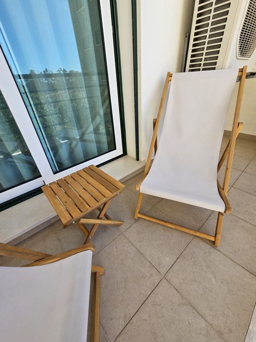 Conjunto 2 cadeiras jardim + mesa