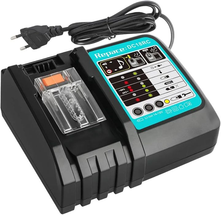 18RC Carregador rápido para Makita 14,4 V / 18 V BL1415 BL1420 BL1815