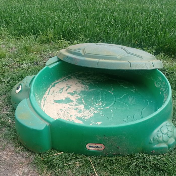 Piaskownica z pokrywą, Little Tikes, żółw