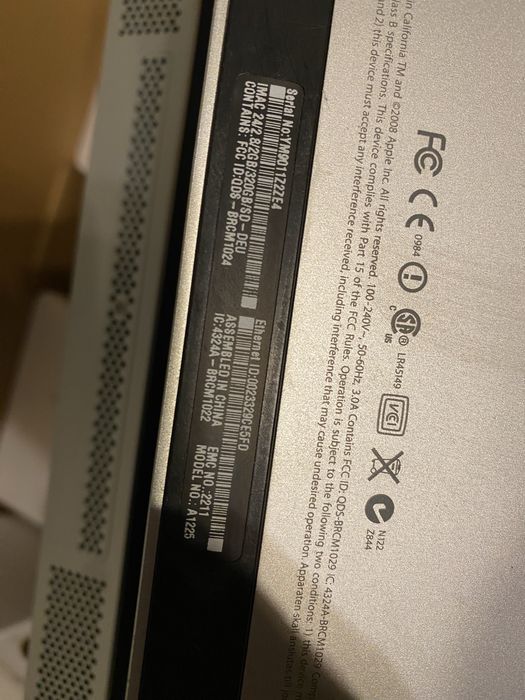 iMac A1225 24 cale