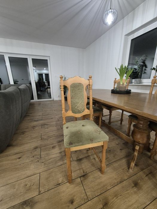 Krzesła 6 sztuk drewniane