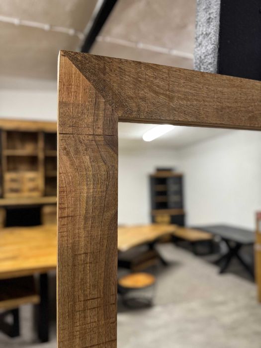 Piękne Duże drewniane lustro mango styl LOFT 180x90cm od MangoMeble