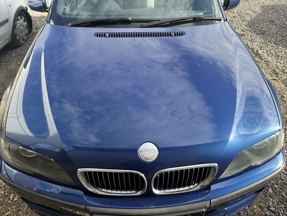 Maska bmw e46 sedan touring kombi lift lci le mans blau 381 pokrywa