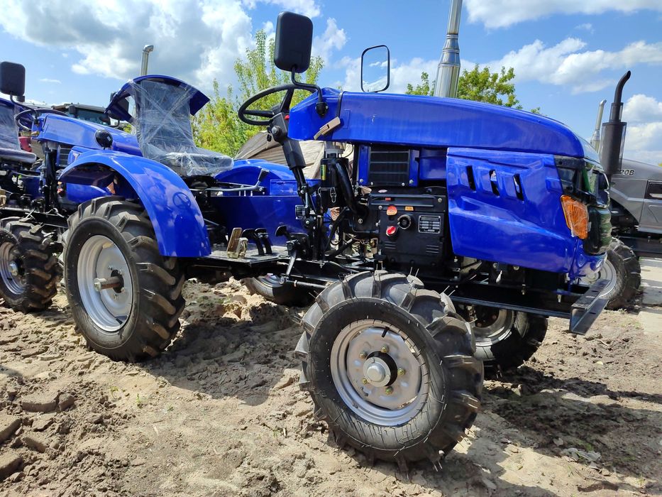 Мототрактор Кентавр 160ВН широкая резина + фреза и плуг