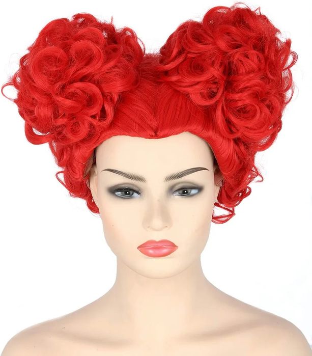Peruka cosplay Red jest Queen czerwona uniwersalna