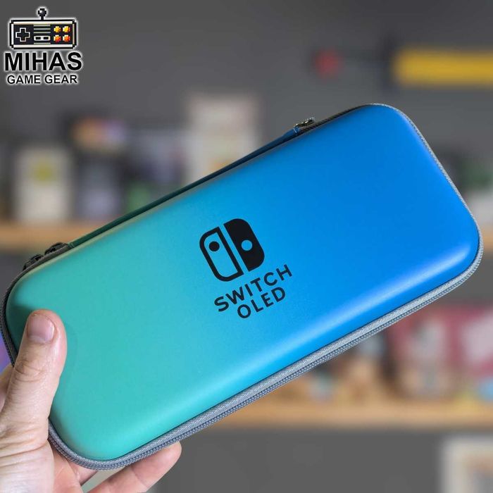 Чохол для Nintendo Switch -захисне скло - накладки на стіки Набір 3в1
