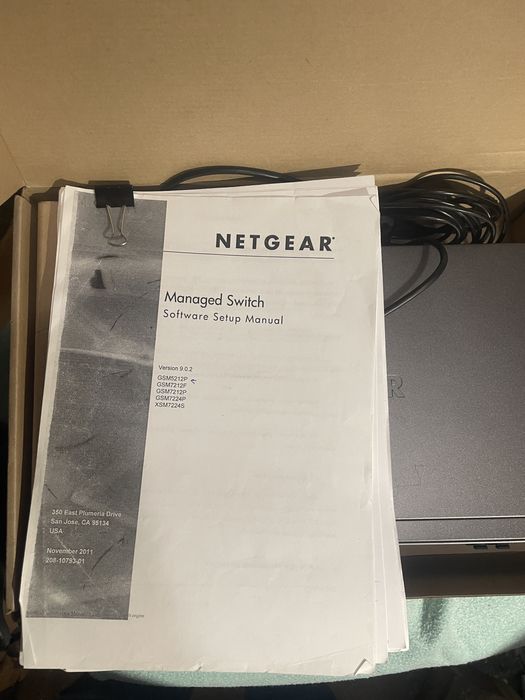 Switch poe NETGEAR GSM5212P-100nes