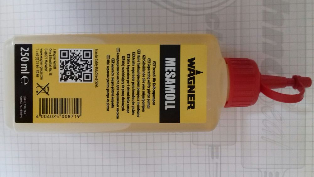 Olej Graco Wagner do Pomp Tłokowych Agregatów Malarskich 250ml