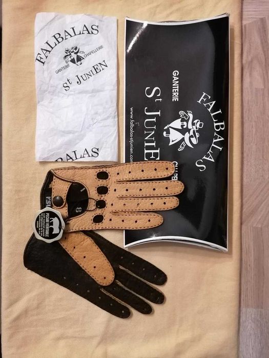 Nowe rekawiczki marki "RSL" ze skóry  Dzika afrikanskiego