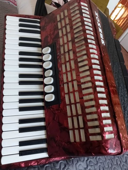 Sprzedam akordeon 120 bas: Hohner Student.
