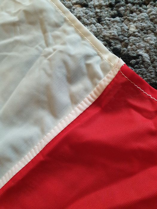 Flaga z czasów PRL kolekcjonerska z metką Bytom