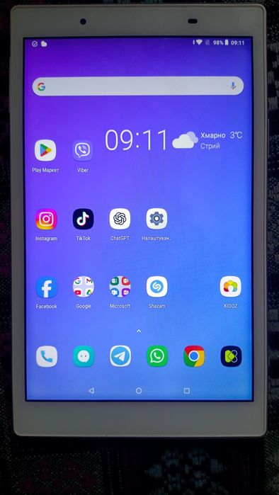 Планшет Lenovo TB-8504-X, 8" 2/16Гб, 2 Sim/microSD, 4G, Android 8.1