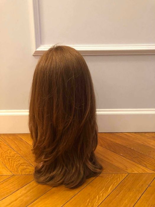 Naturalna peruka słowiańska ciemny blond