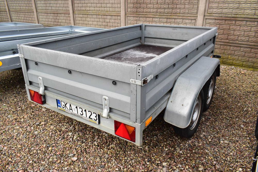 Przyczepa Neptun UŻYWANA 236x129x40 Dwuosiówka, 750 DMC