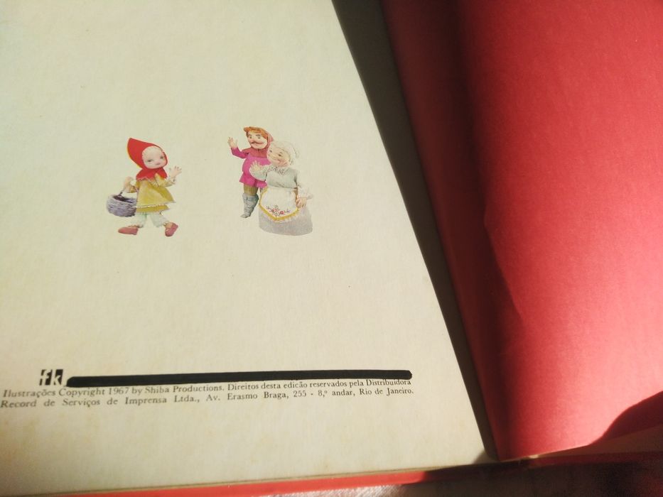 Livro infantil , Chapéuzinho Vermelho, dos Irmãos Grimm, antigo
